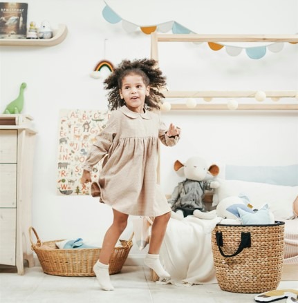 Køb babyble, bukseble, soveble og tapeble hos JustMore